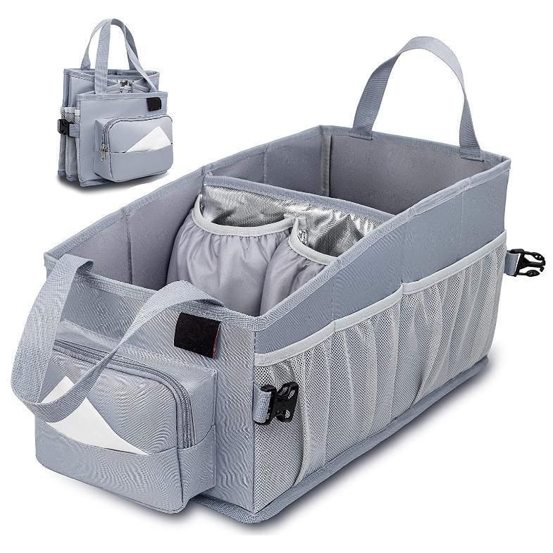 Heavy Duty Multi Pockets Expandable Cargo Storage Organizers Large Capacity Collapsible Car Trunk Organizer