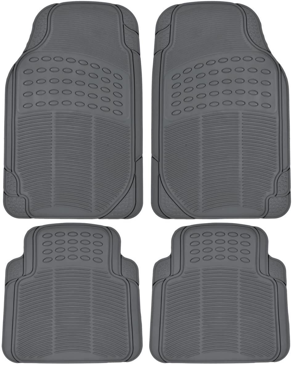 Auto Accessory Wholesale Rubber Floor Mat 4PCS in Gray