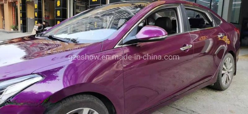 Satin Metallic Grape Purple Chrome Car Wrap Film