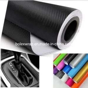 High Quality 3D Carbon Fiber Wrap Vinyl Film Waterproof Texture Decal Car Auto Sticker Sheet