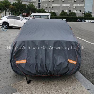 Newest Design 250g PVC and PP Cotton Car Cover with Reflectors