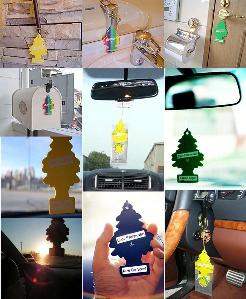 Eco-Friendly Tree Cartoon Shaped Fragrance Car Accessory