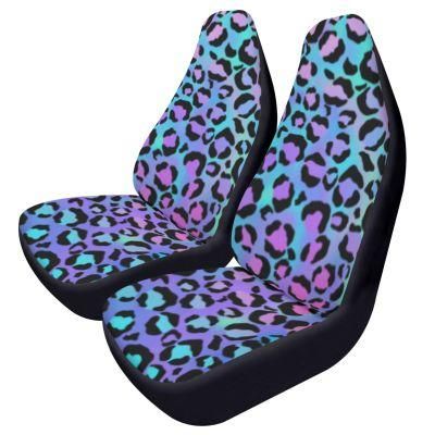 Leopard Print Car Seat Covers Polyester Waterproof Car Accessories Covers