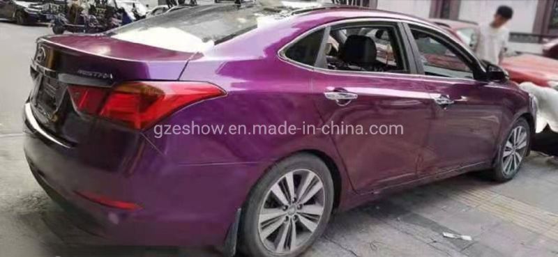 Satin Metallic Grape Purple Chrome Car Wrap Film