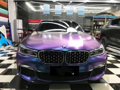 Matte Chameleon Purple Blue Vinyl Car Sticker Vehicle Film