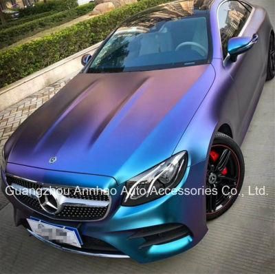 Air Bubble Free Matte Metal Diamond Chameleon Magic Wrap Sticker