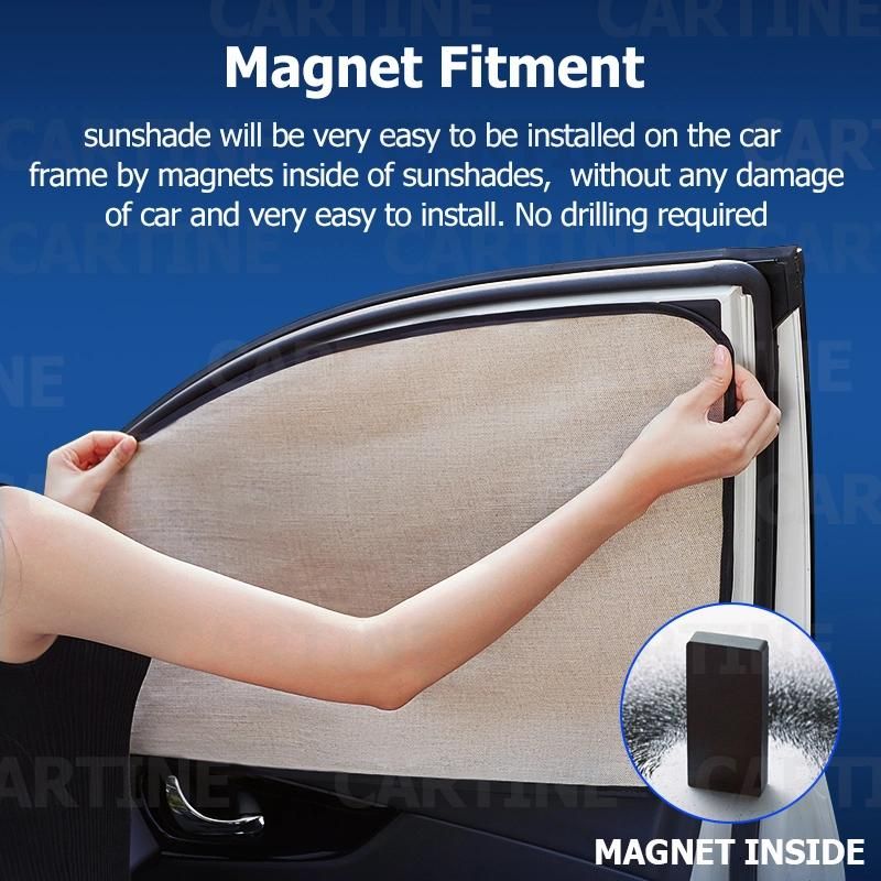 Double Layer Magnet Car Sunshade, Car Sun Shades