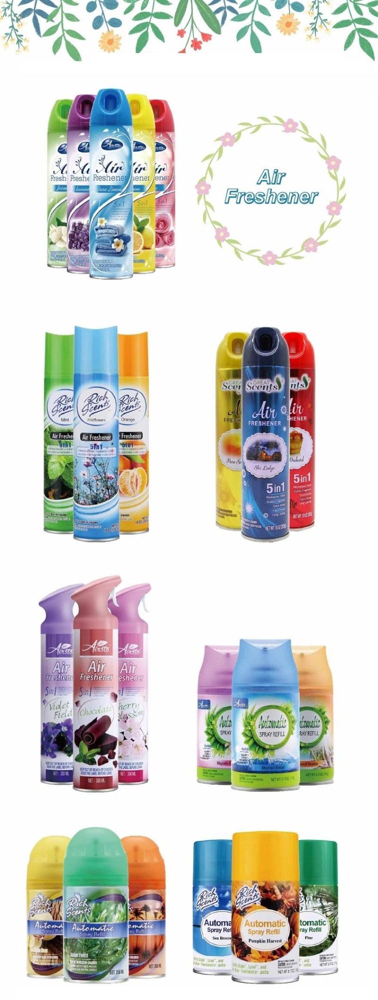 Home Fragrance Concentrated Room Air Freshener Spray 9 Oz.