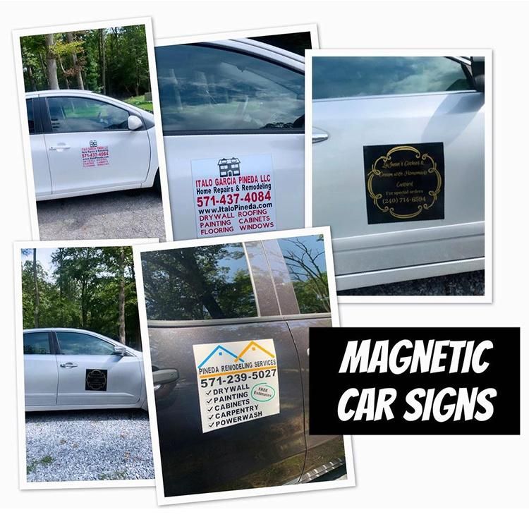 Custom Printing Die Cutting Wrapping Vinyl Magnetic Vehicle Car Body Stickers