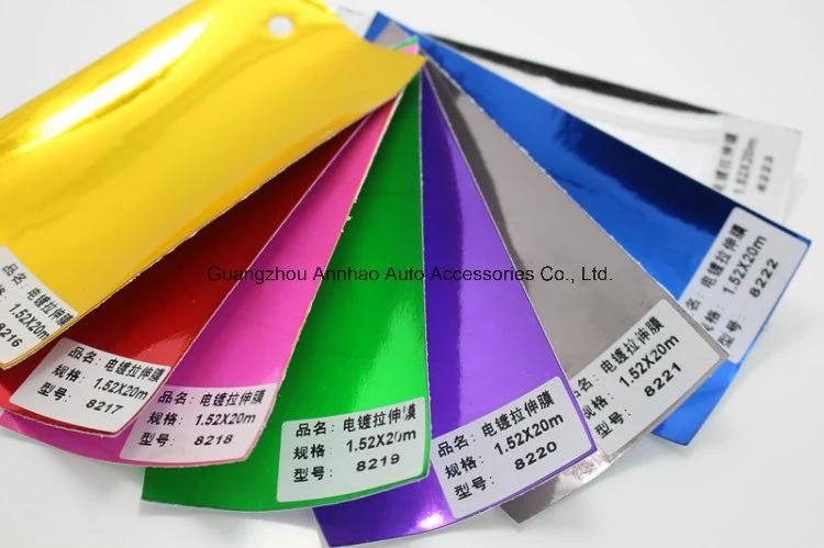 Wholesale 1.52*18m High Stretchable Chrome Mirror Car Wrap Vinyl