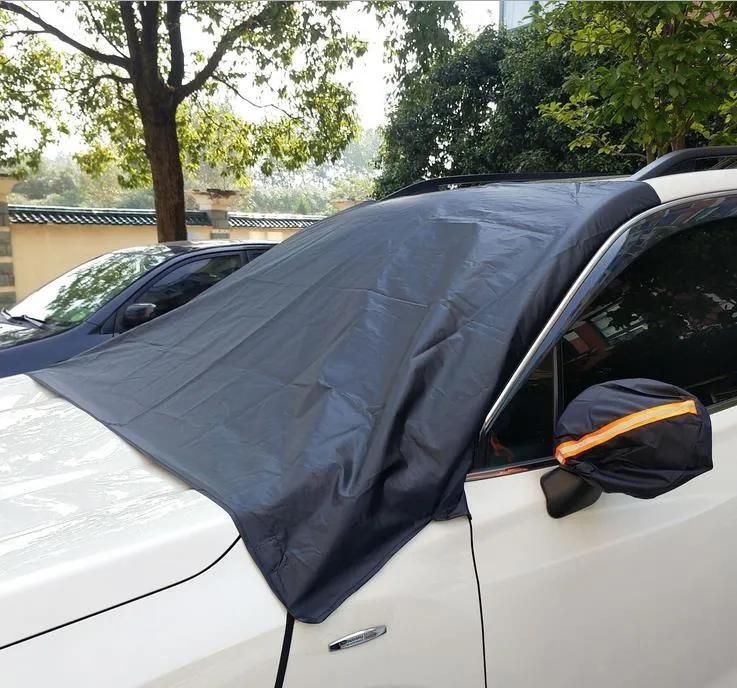 Waterproof Car Cover Breathable Half Top Windscreen Anti UV Snow Dust Sun Shade Protection Snow Protector