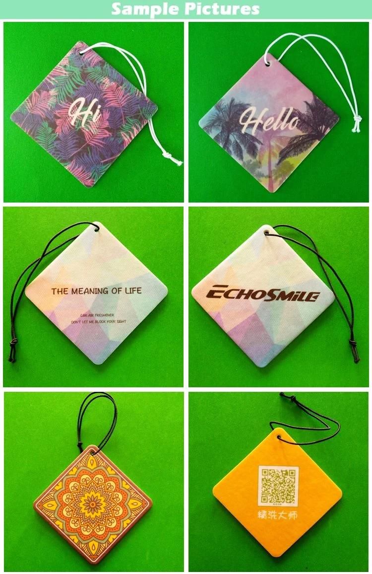 Custom Air Freshener Hanging Shape Perfume Car Air Freshener Hanging Car Air Freshener