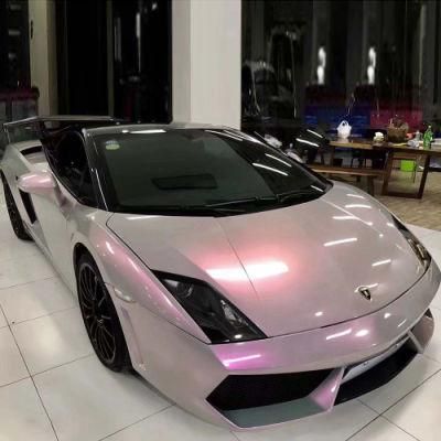 Tsautop 1.52*18m Magic Twin Color Stone Grey Pink Car Wrap Vinyl Sticker