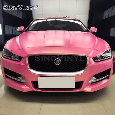 SINOVINYL Initial Low Viscosity Glue Diamond Crystal Skin Car Wrap Film Vinyl Sticker For Truck Bus