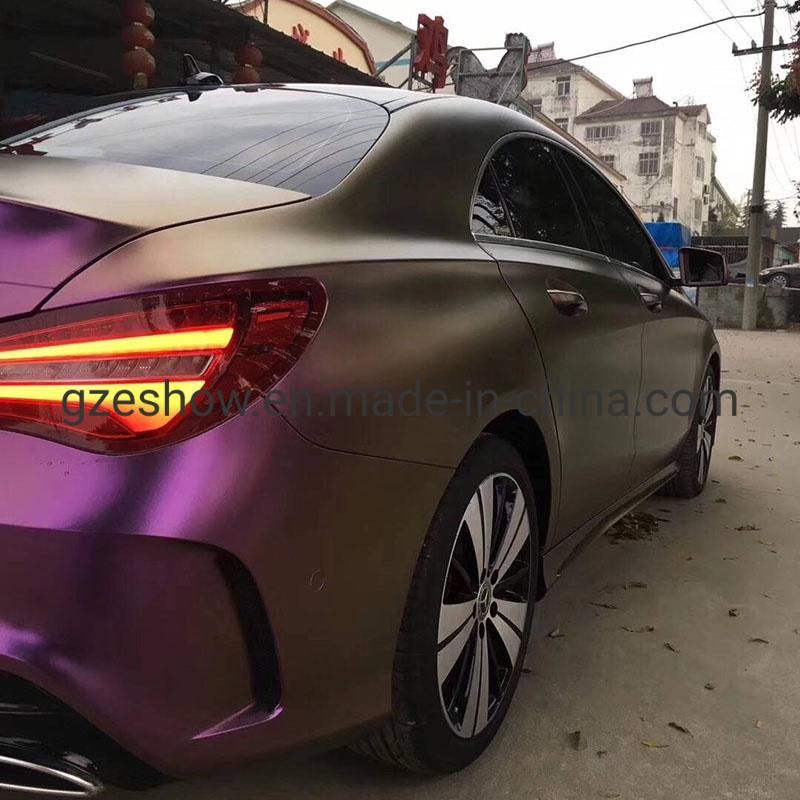 1.52*18m Red Copper Matte Diamond Chameleon Car Vinyl Film