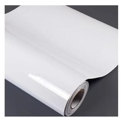 China Manufacturer White Glue PVC Printing White Adhesive Film Self Adhesive Vinyl for Digital Printing