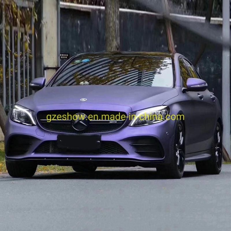 Matte Metallic Flake Light Purple Car Wraps Metallic Vinyl