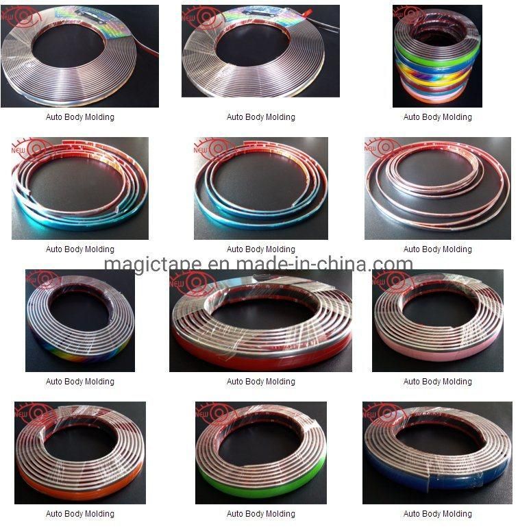 Universal Auto Decoration Accessories Self Adhesive PVC Chrome Moulding Trim Strip for Car Body