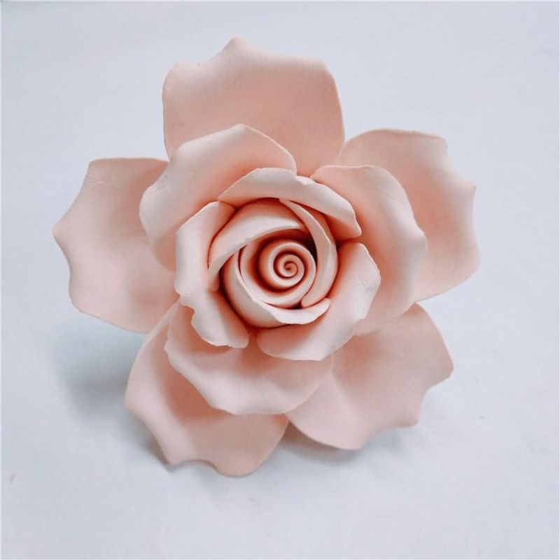 Customized Pink Rose Flower Ceramic Plaster Diffuse Incense Stone