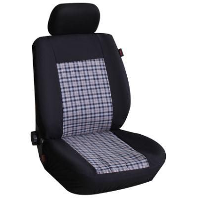 Plaid Cloth and Single Mesh Car Seat Cover Set Customized Car Seat Cover