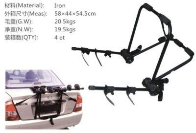 Black Rear Bike Carrier Iron Carry Two Bike