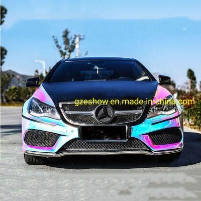 Rainbow Silver Color Shift Vinyl Wraps Car Film