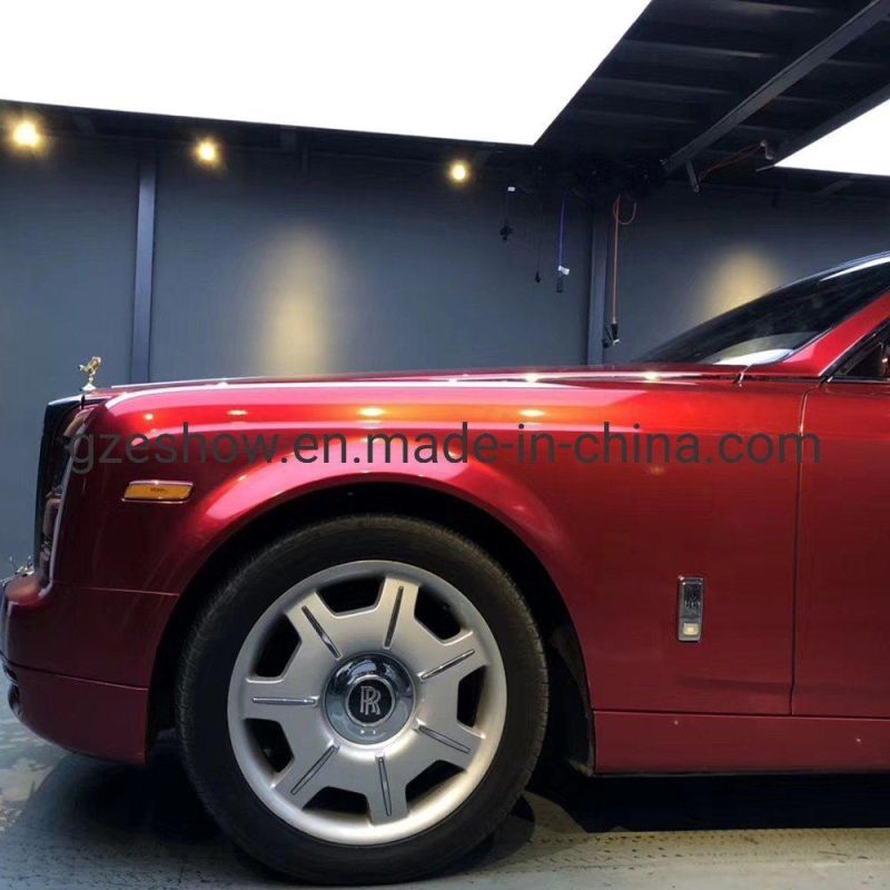 Gloss Metallic Soul Red Vinyl Wrap PVC Car Wrap Vinyl