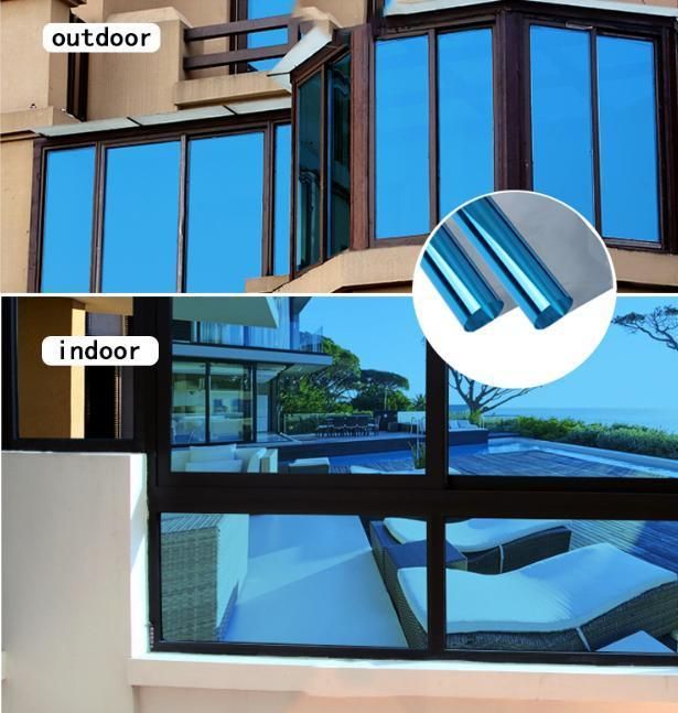 Safe Explosion-Proof Sun Protection Self Adhesive Black Solar Window Safety Film UV Rejection