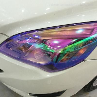 30cm*9m Car Headlight Decal PVC Material Chameleon Purple Color Car Tint Film