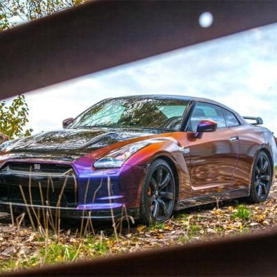 Factory Price Aver-Y Roaring Thunder Vinyl Film Blue Gold Purple Air Bubble Free Film Car Wraps