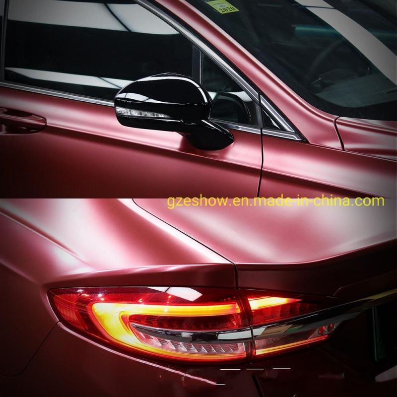 Metal Flash Garnet Red Car Wrap Vinyl Stickers