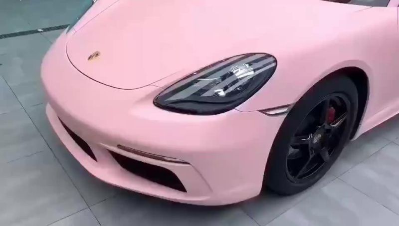 Color Changing Film Matte Pale Pink Wrap Sticker Vinyl Film