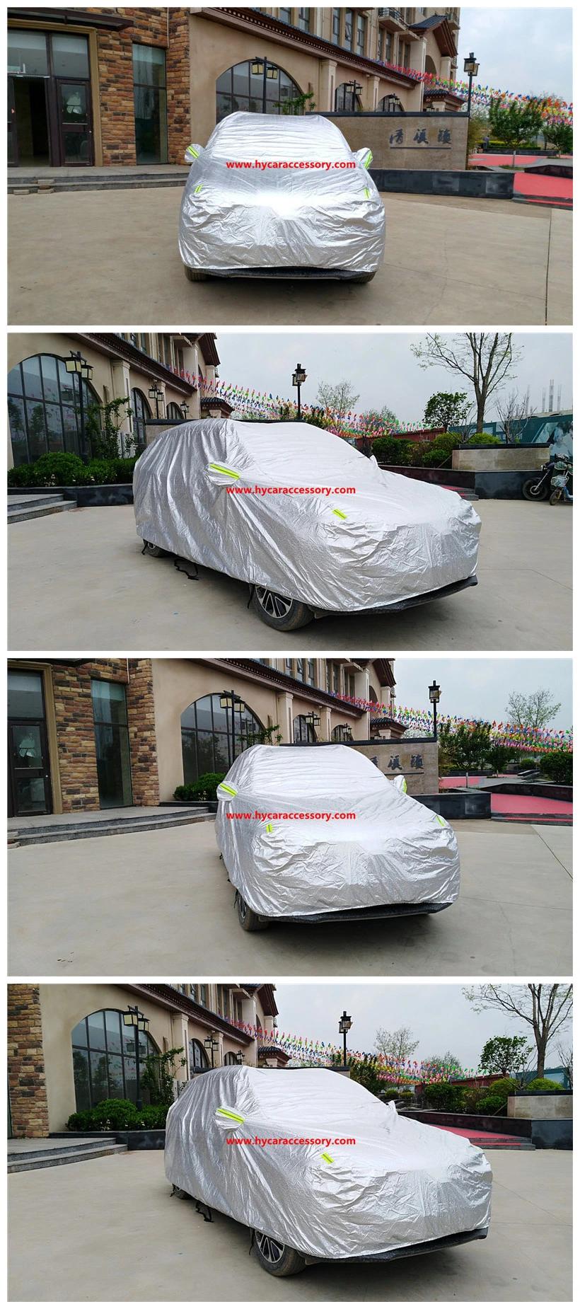 Car Accessories Car Decoration Silver Waterproof Sunproof Auto Body Cover SUV Sedan Full Car Cover