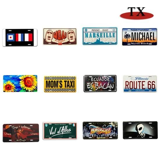 Custom Acrylic Chrome Auto Parts Number Plate License Plate Frame