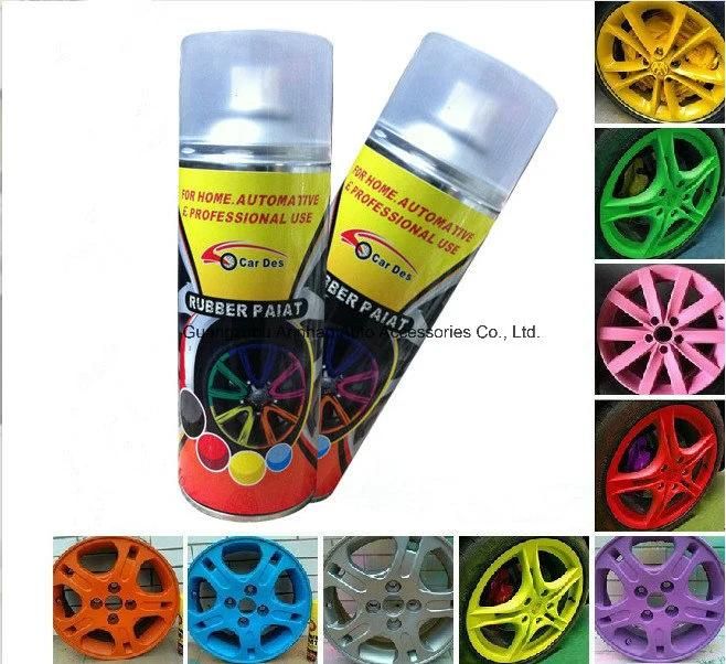 Easy Remove Glitter Car Wheel Rubber Paint Spray