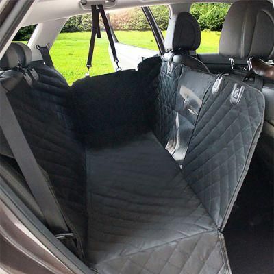 Black Waterproof Dogs Hammock Car Pet Seat Cover