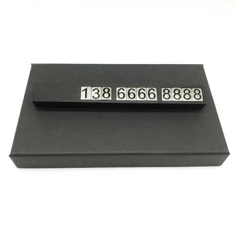 New Wood Temporary Magnetic Digit Card Display Wooden Numbers Contact Car Mobile Phone Parking Number Plate.