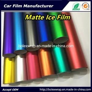 Lowest Price Matte Chrome Film Interior Film Decorative Sticker, Chrome Wrap Vinyl