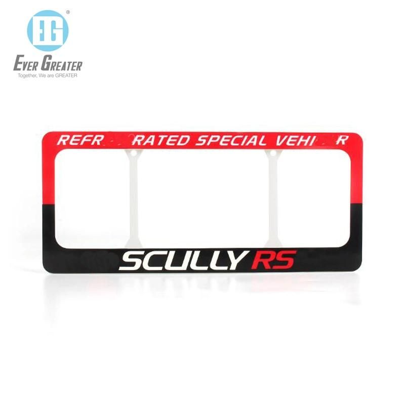 Metal Silver Car License Plate Frame