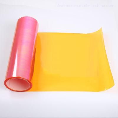 30cm*9m Car Headlight Decal PVC Material Chameleon Orange Color Car Tint Film