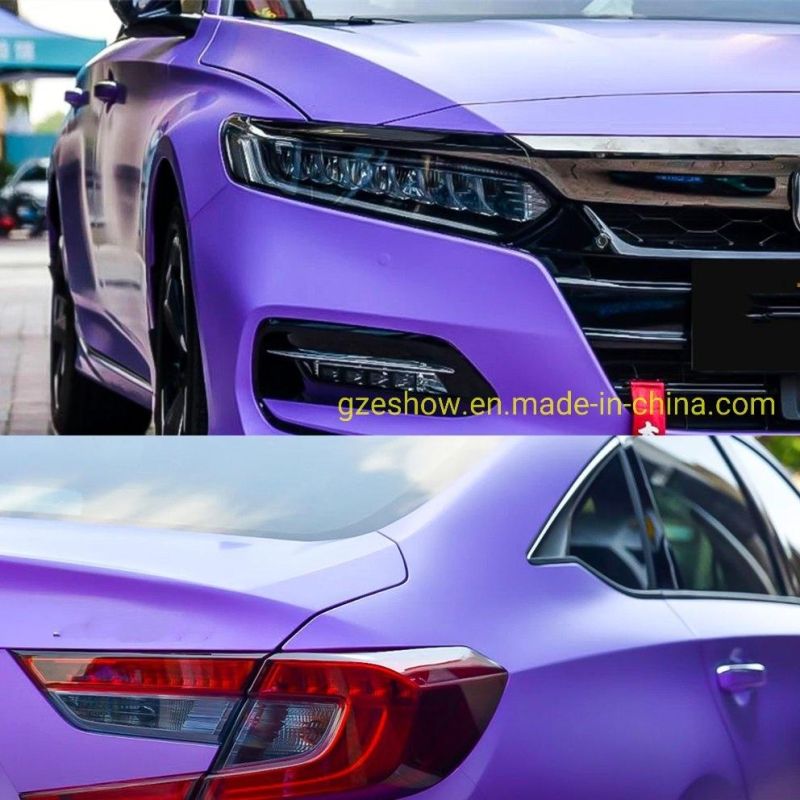 Matte Lavender Car Wrapping Vinyl Rolls Air Bubble