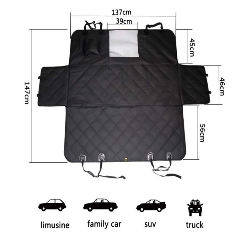 Removable Non-Slip Carrier Oxford Pet Car Seat Cover