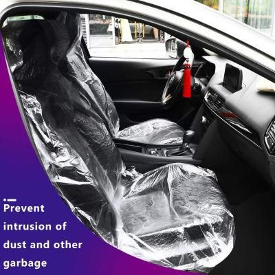 Car Disposable Plastic Seat Covers Vehicle Protector Mechanic Valet Pet Seat Covers