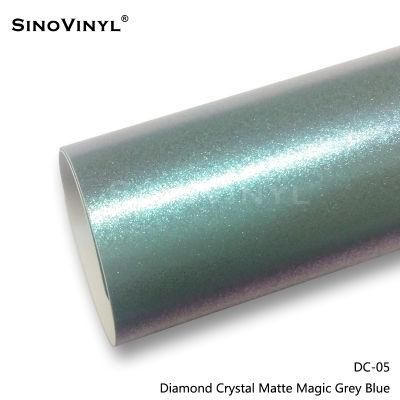 SINOVINYL Air Bubble Free Brilliant Quality Diamond Crystal Custom Matte Car Wrap Vinyl Film