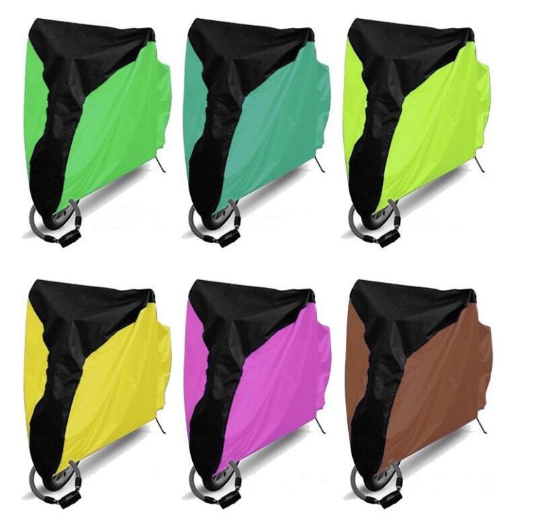 Polyester Silver Color Bike Cover, Bicycle Cover, with Lock Hole, Waterproof, Hailproof