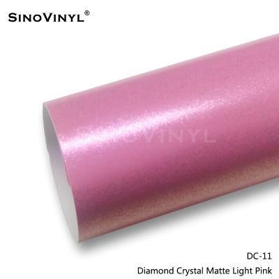 SINOVINYL Diamond Crystal Beautiful Body Recoverable Vinyl Car Air Bubble Free Car Wrap Vinyl