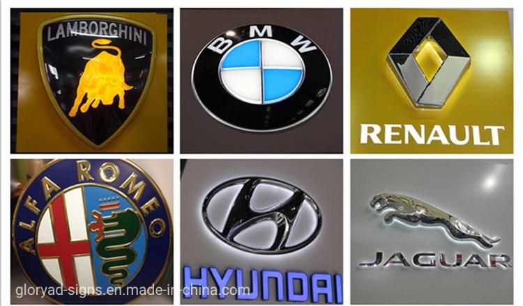 Wholesale Advertising Custom Metal 3D Car Sign Auto Logo