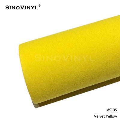 SINOVINYL Hot Selling Removable Polymer PVC VS-04 Velvet Green Color Car Body Wrapping Vinyl Film