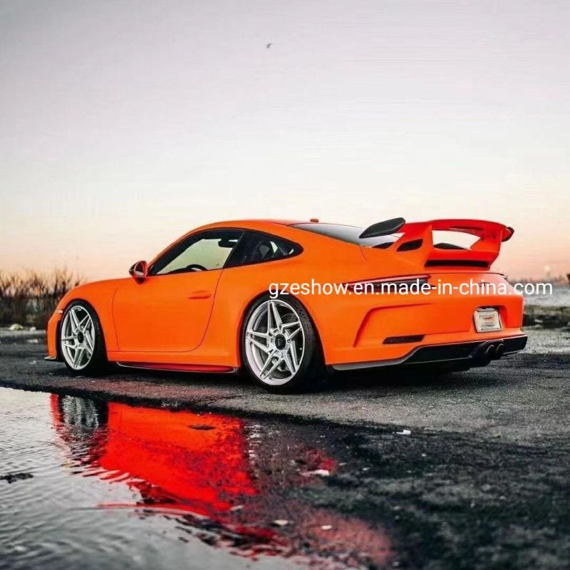 Glue Matting Orange Cool Vinyl Wrap