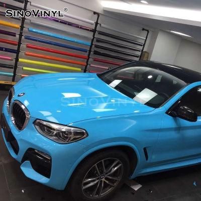 SINOVINYL Super Gloss Crystal Tiffany Green Excellent Quality Cover Vehicle Wrap Film For Car